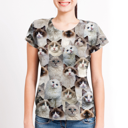 Vous aurez une bande de chats Ragdoll - T-Shirt V1