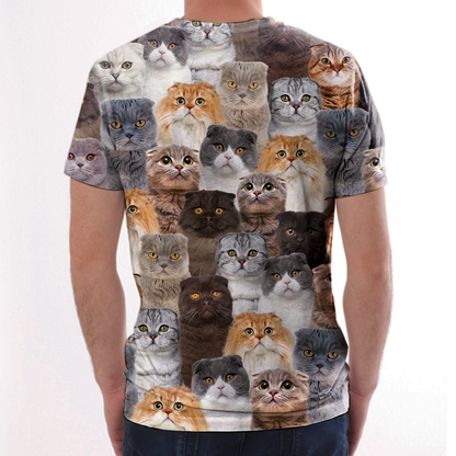 Sie werden einen Haufen Scottish Fold-Katzen haben - T-Shirt V1