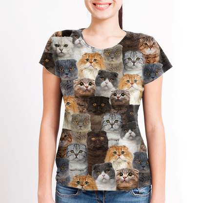 Sie werden einen Haufen Scottish Fold-Katzen haben - T-Shirt V1