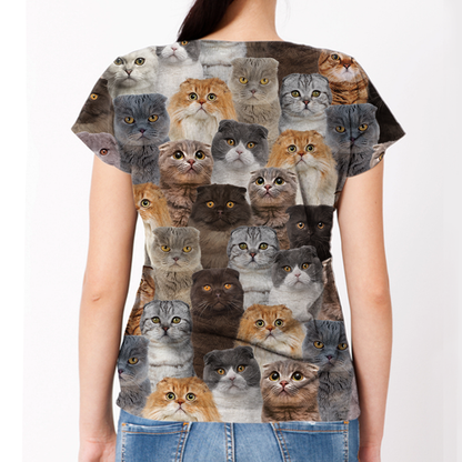 Sie werden einen Haufen Scottish Fold-Katzen haben - T-Shirt V1
