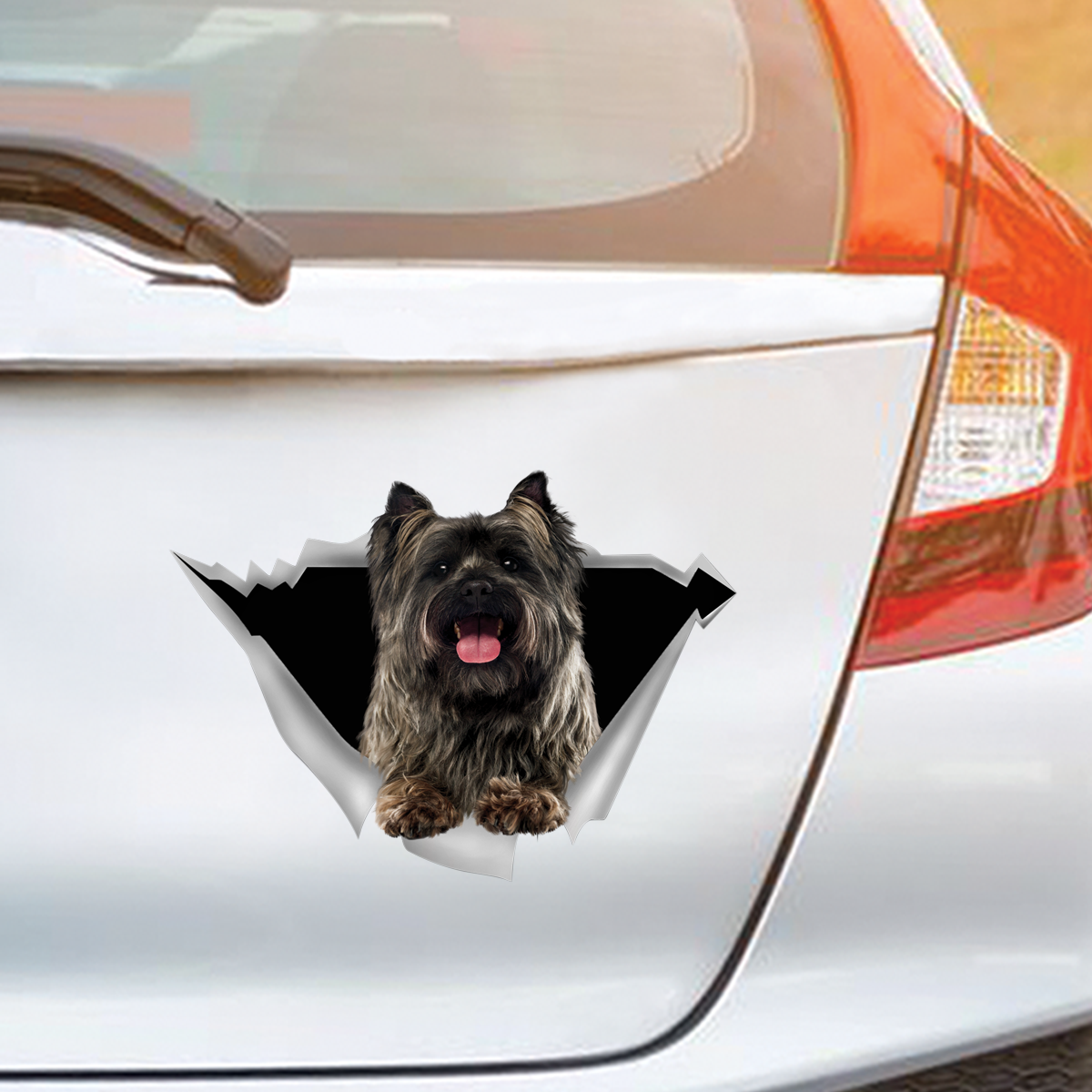 We Like Riding In Cars - Cairn Terrier Car/ Door/ Fridge/ Laptop Sticker V2