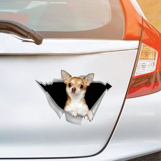 We Like Riding In Cars - Chihuahua Car/ Door/ Fridge/ Laptop Sticker V2