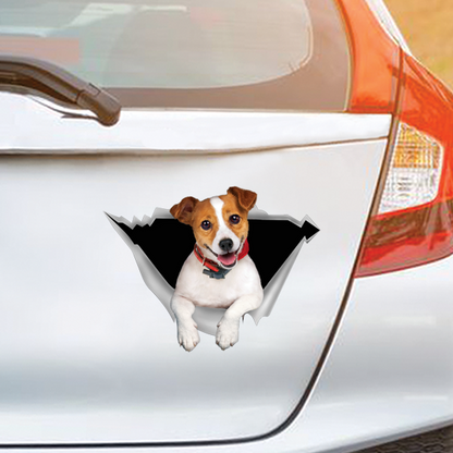 We Like Riding In Cars - Jack Russell Terrier Car/ Door/ Fridge/ Laptop Sticker V1