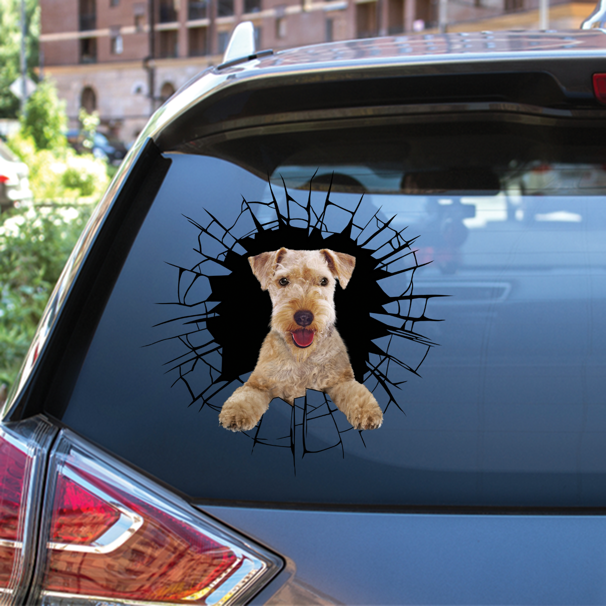 Get In - It's Time For Shopping - Lakeland Terrier Car/ Door/ Fridge/ Laptop Sticker V1