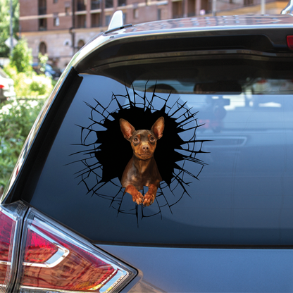 Get In - It's Time For Shopping - Miniature Pinscher Car/ Door/ Fridge/ Laptop Sticker V3