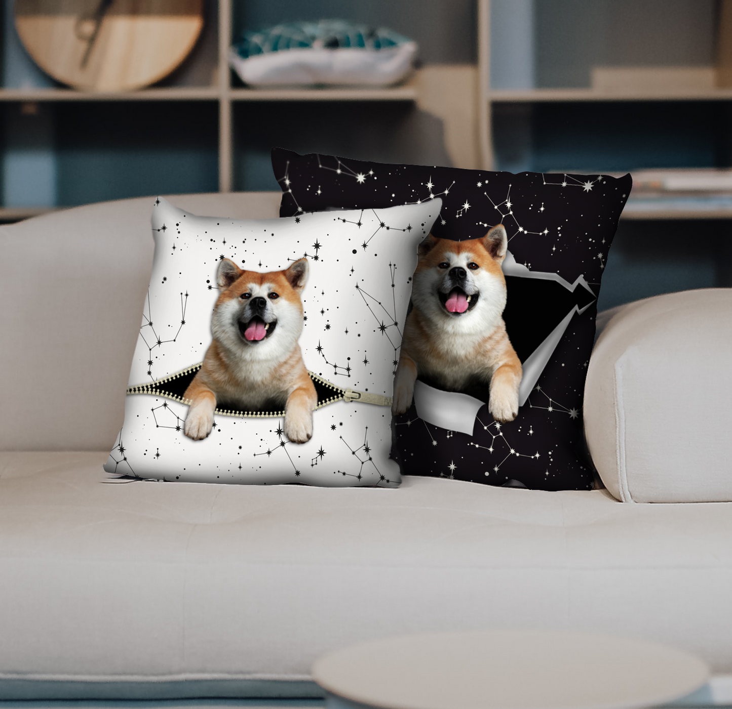 They Steal Your Couch - Akita Inu Pillow Cases V1 (Set of 2)