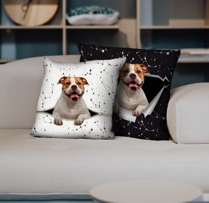 Sie stehlen Ihre Couch – American Bulldog Kissenbezüge V1 (2er-Set)