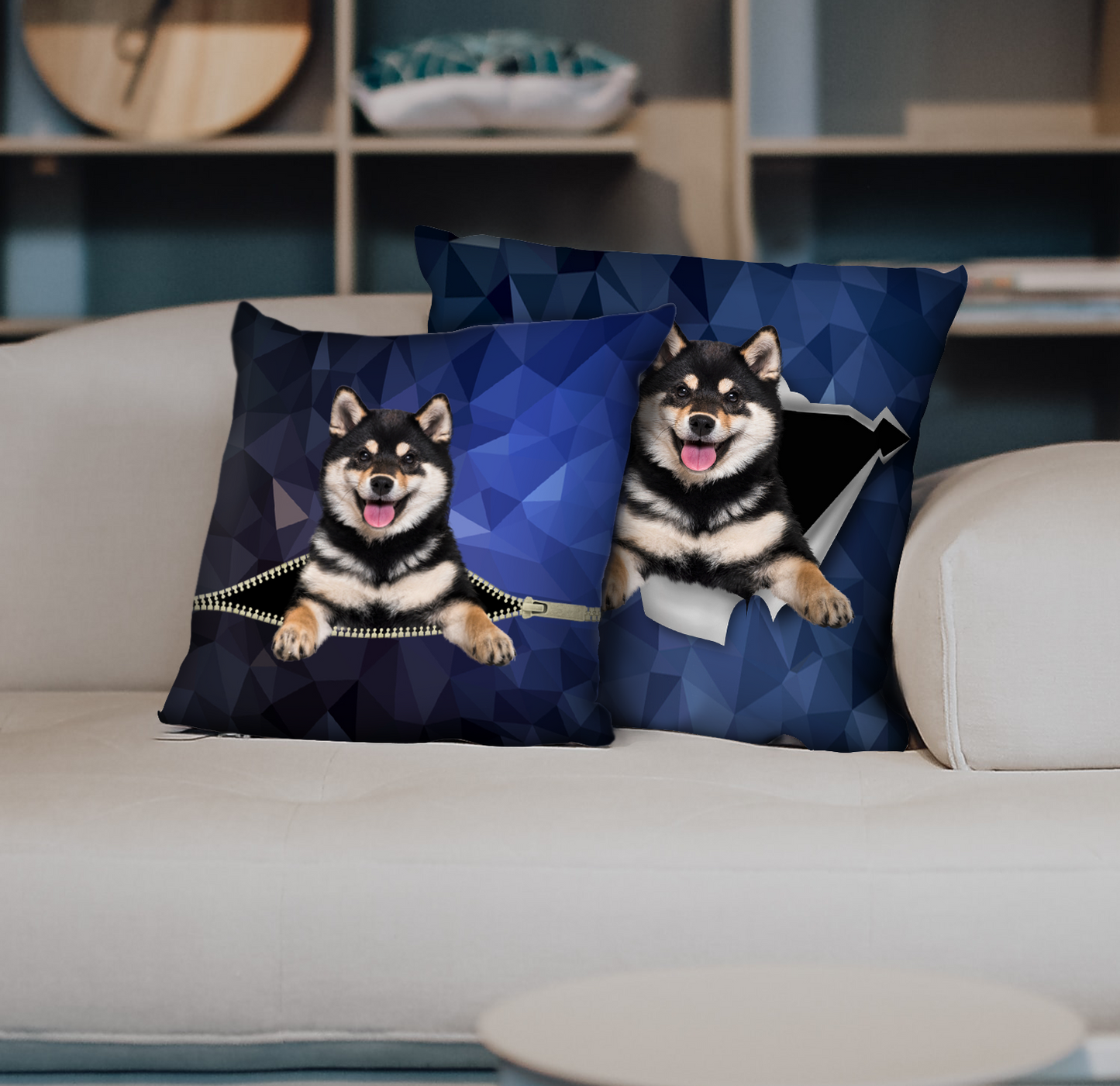 Sie stehlen Ihre Couch – Shiba Inu Kissenbezüge V2 (2er-Set)