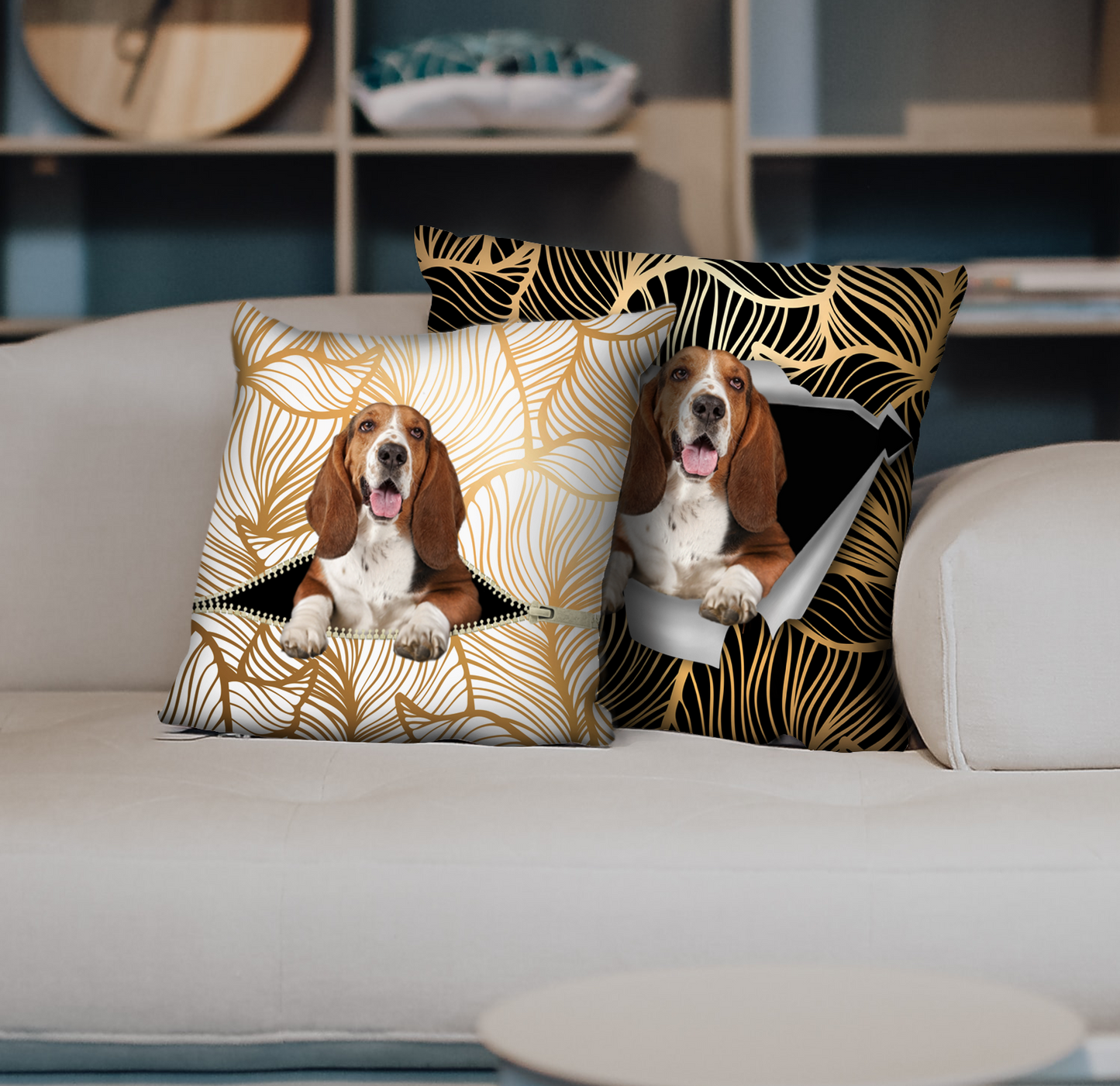 They Steal Your Couch - Basset Hound Pillow Cases V1 (Set of 2)