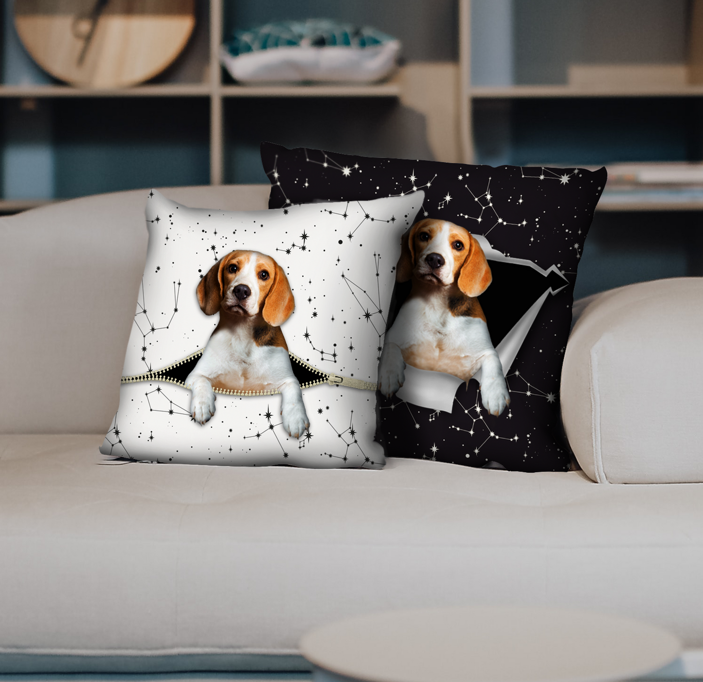 Sie stehlen Ihre Couch – Beagle-Kissenbezüge V1 (2er-Set)