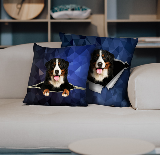 They Steal Your Couch - Bernese Mountain Pillow Cases V1 (Set of 2)