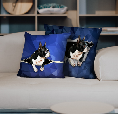 They Steal Your Couch - Boston Terrier Pillow Cases V1 (Set of 2)