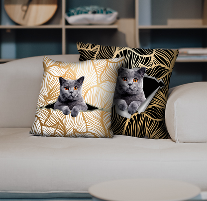 They Steal Your Couch - British Shorthair Cat Pillow Cases V1 (Set of 2)
