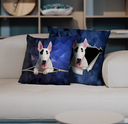 They Steal Your Couch - Bull Terrier Pillow Cases V1 (Set of 2)