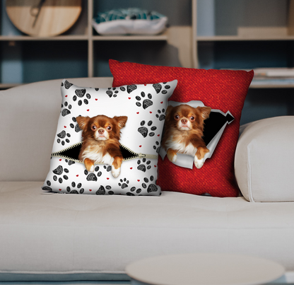 Sie stehlen Ihre Couch – Chihuahua-Kissenbezüge V1 (2er-Set)