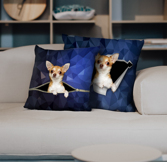 Sie stehlen Ihre Couch – Chihuahua-Kissenbezüge V4 (2er-Set)