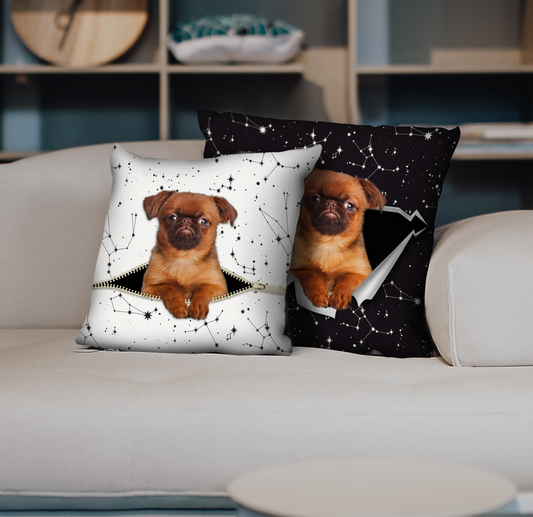 They Steal Your Couch - Griffon Bruxellois Pillow Cases V3 (Set of 2)