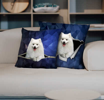 They Steal Your Couch - Japanese Spitz Pillow Cases V1 (Set of 2)