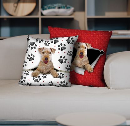 Sie stehlen Ihre Couch – Lakeland Terrier Kissenbezüge V1 (2er-Set)