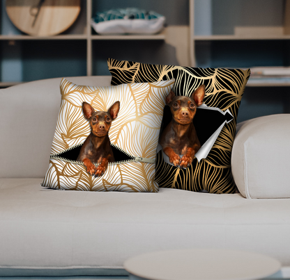 They Steal Your Couch - Miniature Pinscher Pillow Cases V2 (Set of 2)