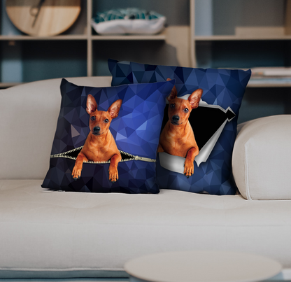 They Steal Your Couch - Miniature Pinscher Pillow Cases V3 (Set of 2)