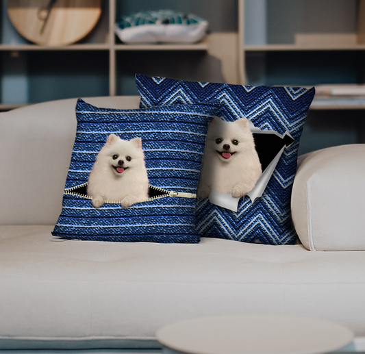 They Steal Your Couch - Pomeranian Pillow Cases V2 (Set of 2)