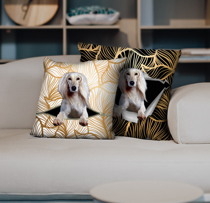 They Steal Your Couch - Saluki Pillow Cases V1 (Set of 2)
