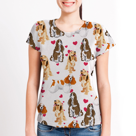 Cute American Cocker Spaniel - T-Shirt V1