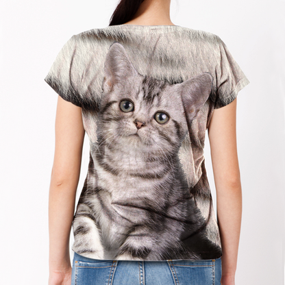 American Shorthair Cat T-Shirt V1