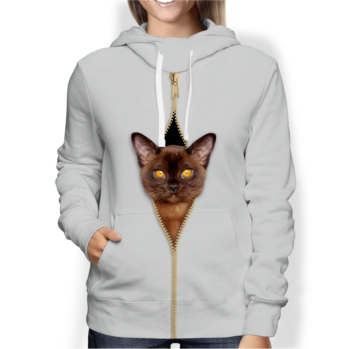 Burmese Cat Hoodie V1 - 2