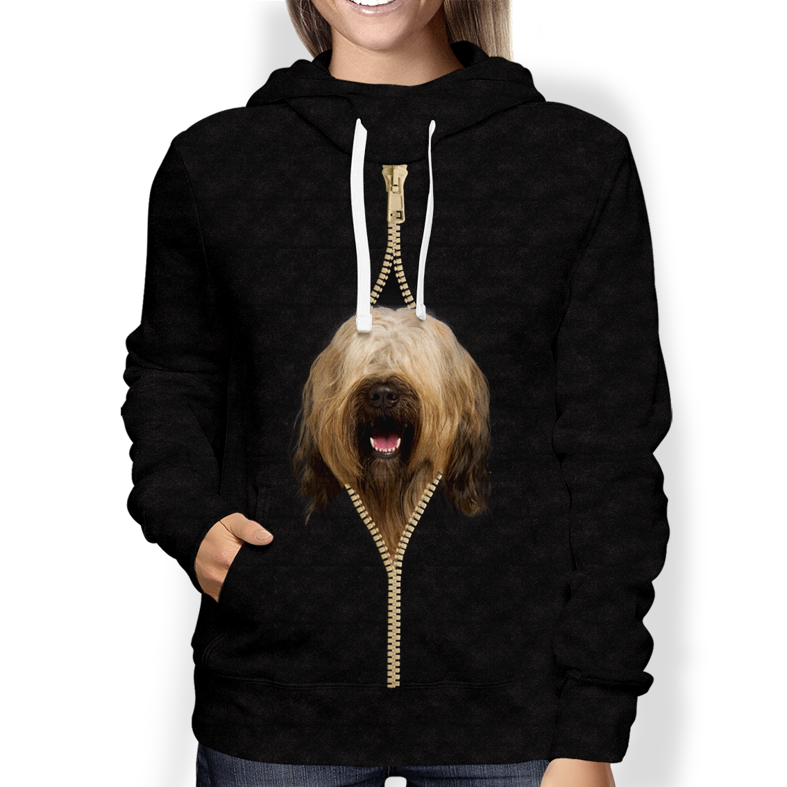 I'm With You - Briard Hoodie V1