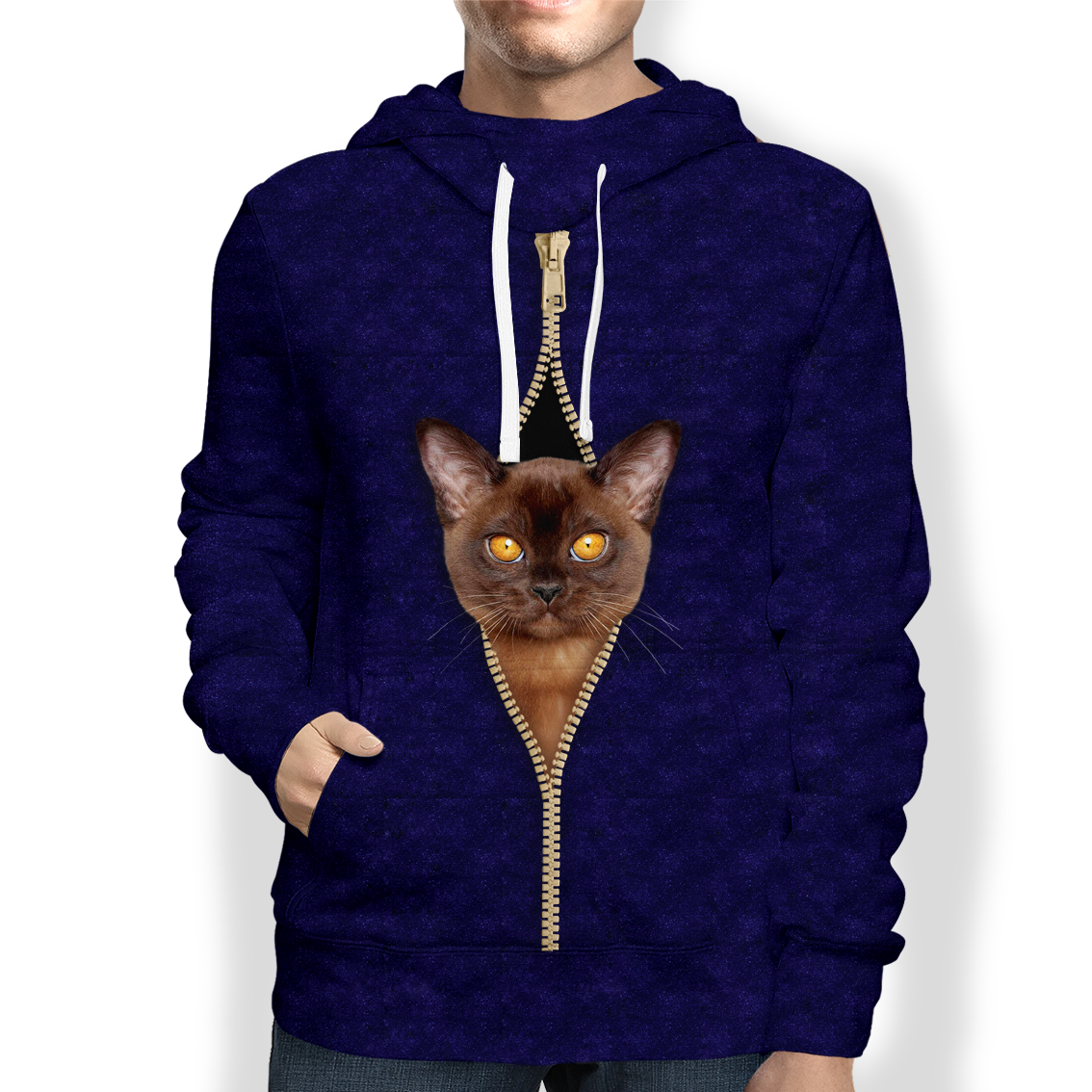 Burmese Cat Hoodie V1