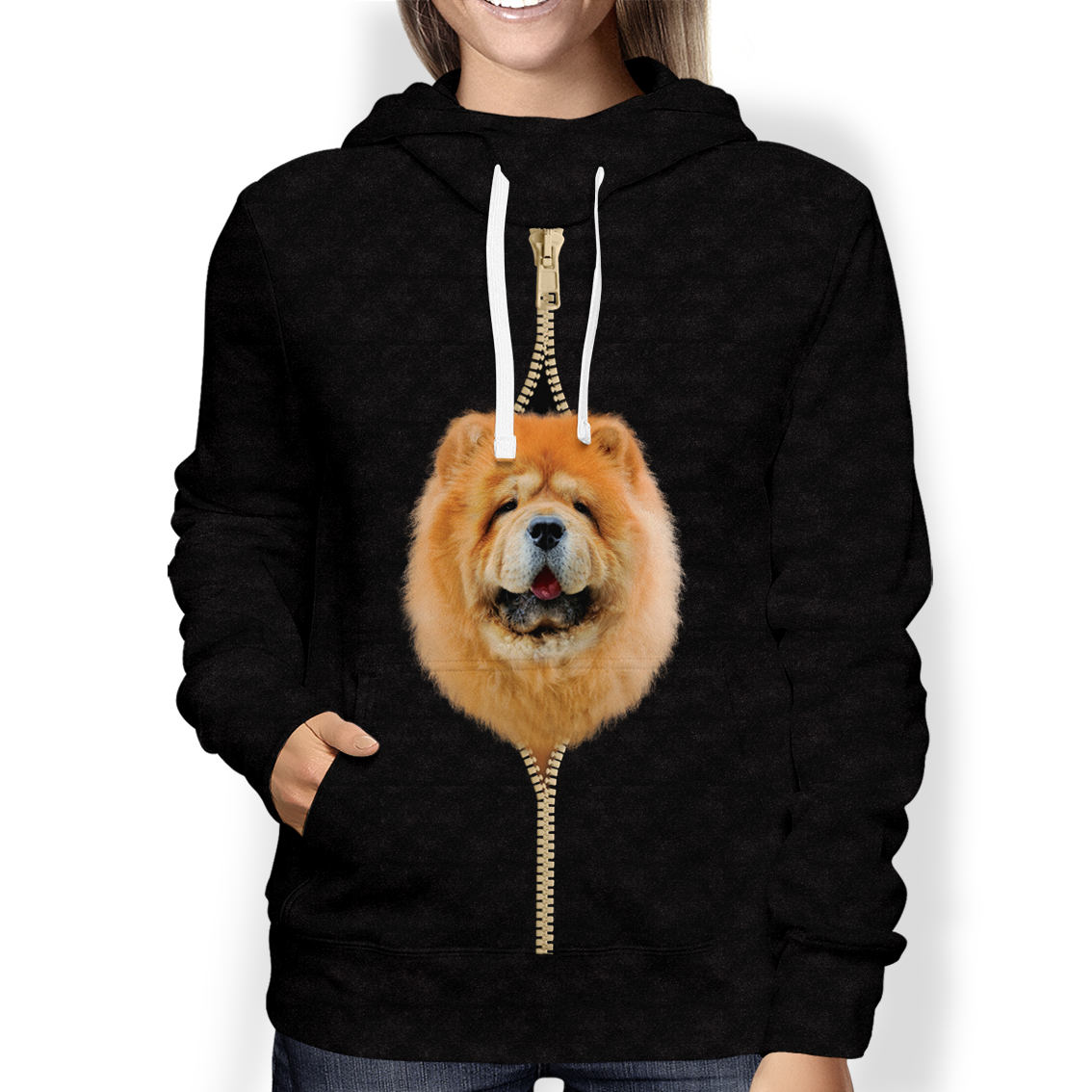 I'm With You - Chow Chow Hoodie V3