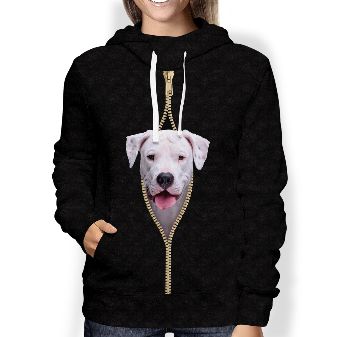 I'm With You - Dogo Argentino Hoodie V2