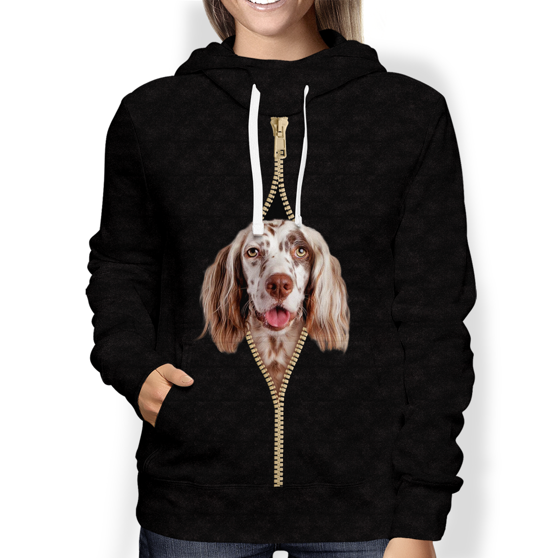 I'm With You - English Setter Hoodie V2