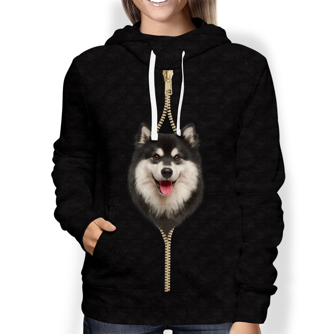 I'm With You - Finnish Lapphund Hoodie V1