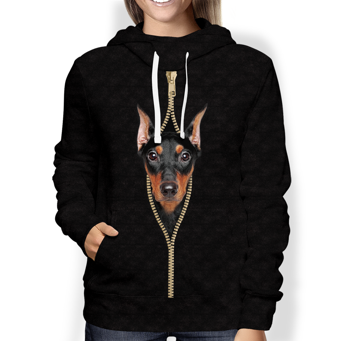 I'm With You - German Pinscher Hoodie V2