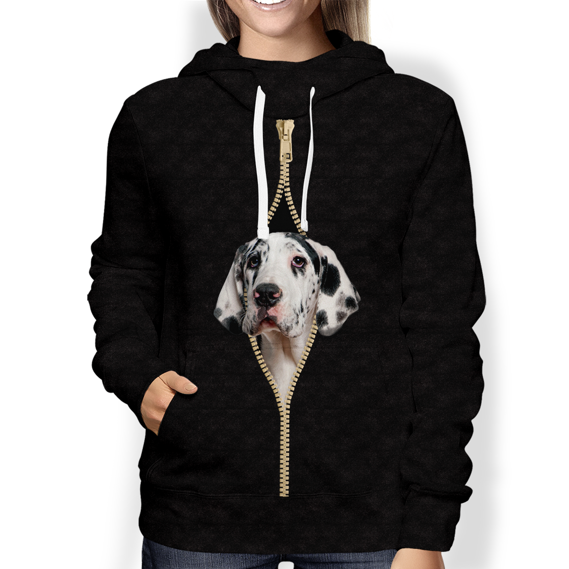 I'm With You - Great Dane Hoodie V2