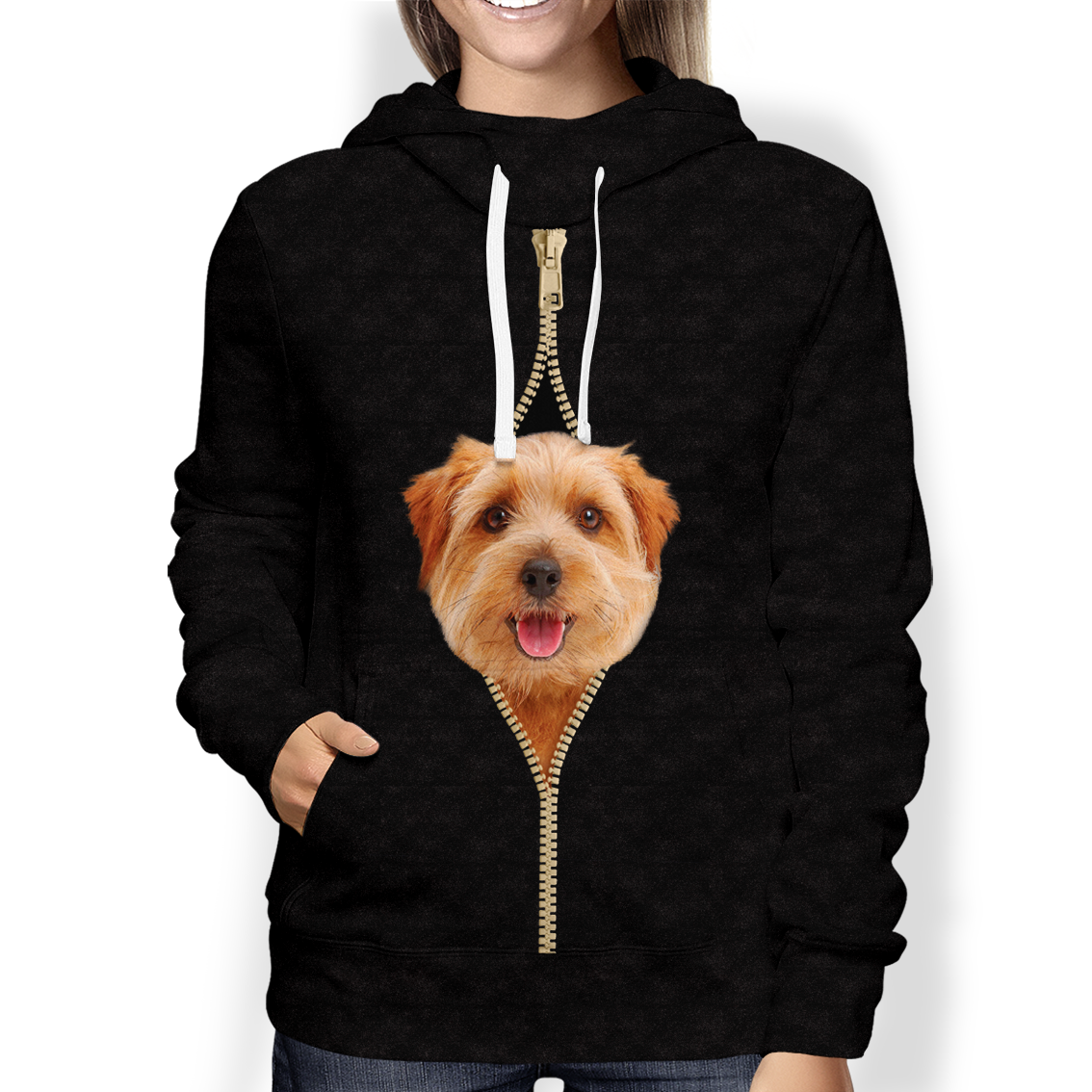 I'm With You - Norfolk Terrier Hoodie V1