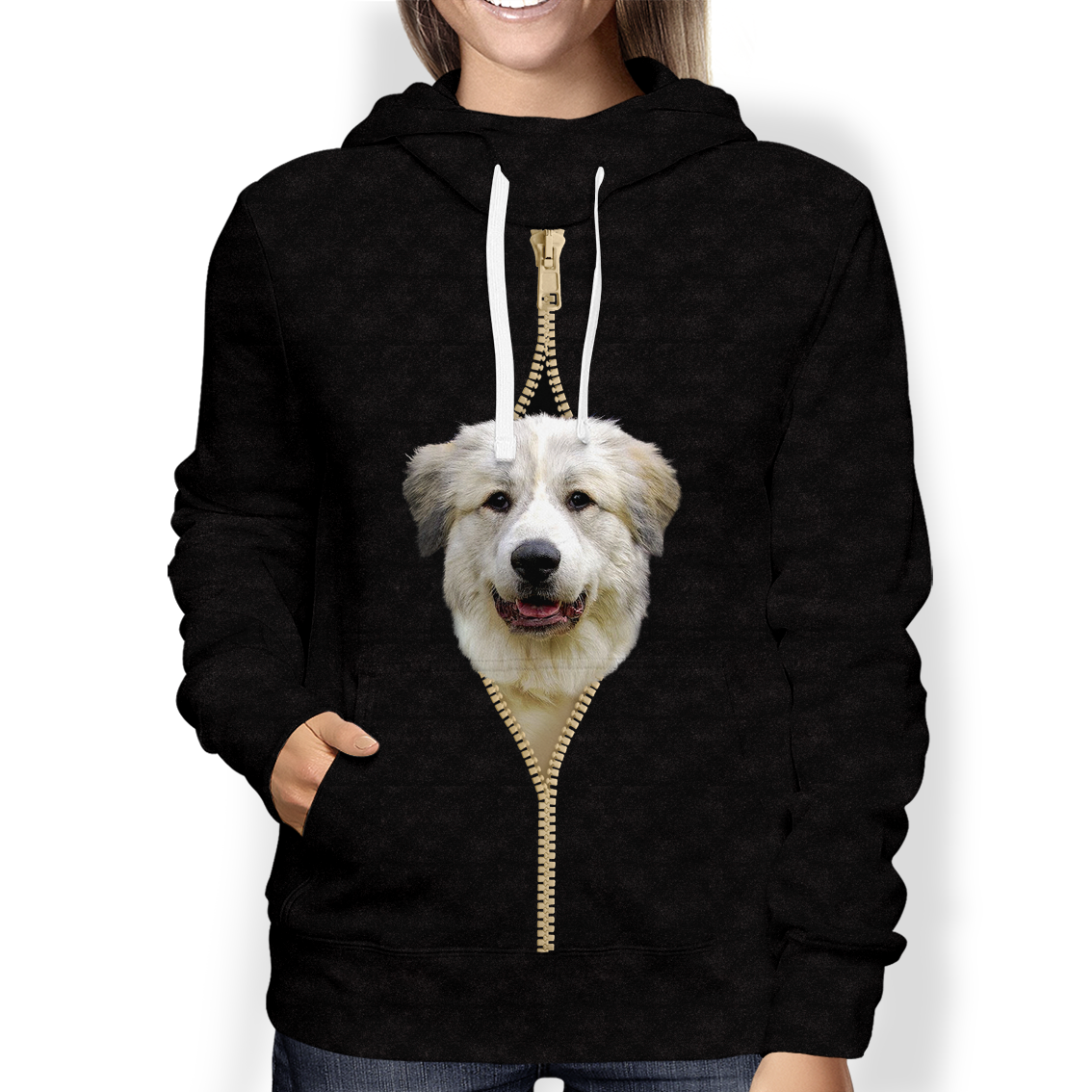 I'm With You - Great Pyrenees Hoodie V1
