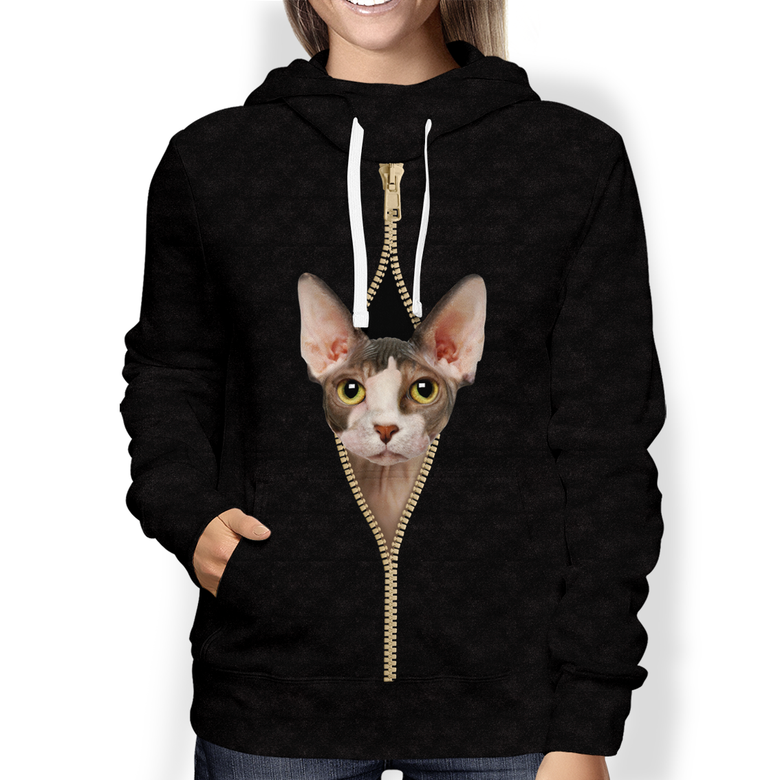 I'm With You - Sphynx Cat Hoodie V2
