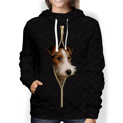 I'm With You - Wire Fox Terrier Hoodie V1