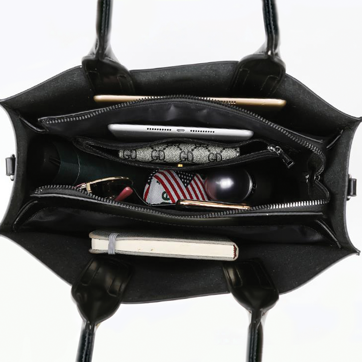Luxus-Handtasche mit amerikanischer Kurzhaarkatze V1