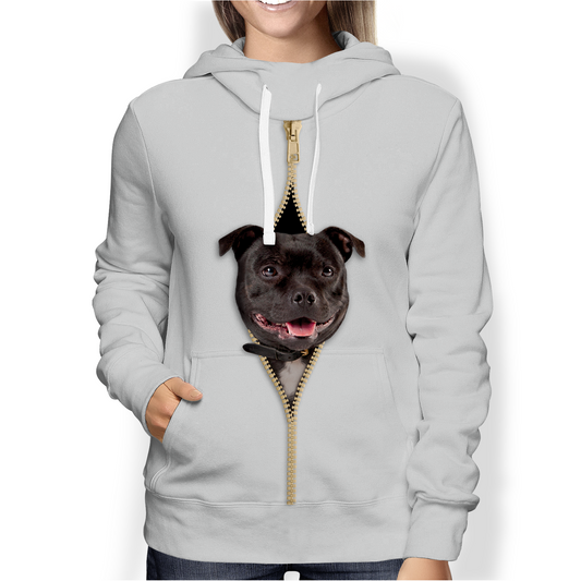 I'm With You - Staffordshire Bull Terrier Hoodie V2