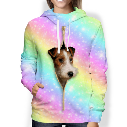 Wire Fox Terrier Rainbow Hoodie V1