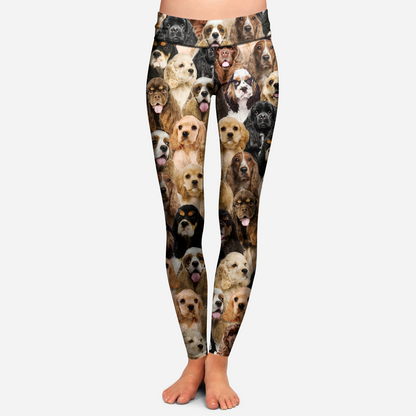 You Will Have A Bunch Of American Cocker Spaniels - Leggings V1