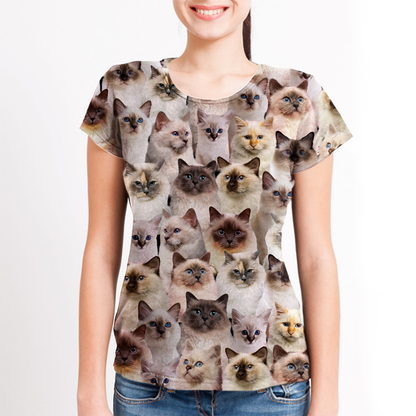 Sie werden einen Haufen Birma-Katzen haben - T-Shirt V1