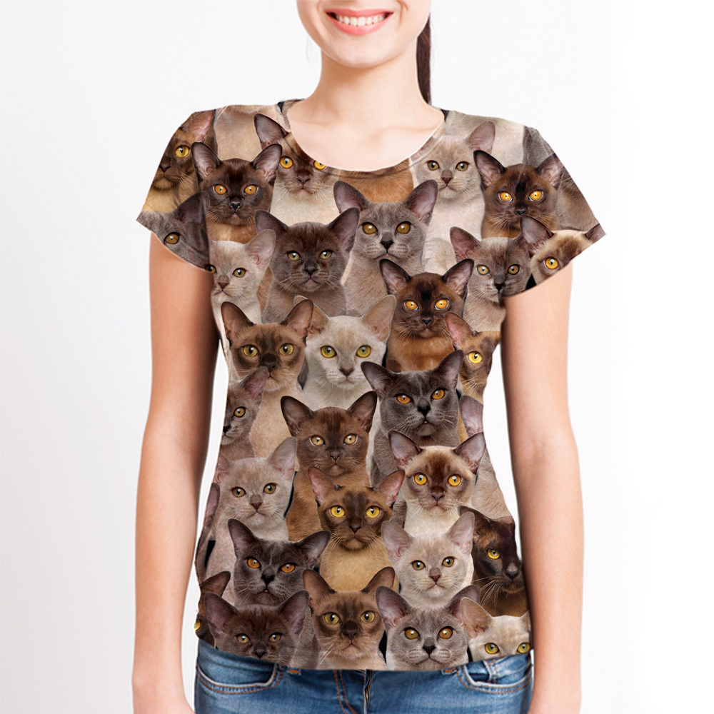 Du wirst einen Haufen burmesischer Katzen haben - T-Shirt V1