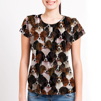 Du wirst einen Haufen Papillons haben - T-Shirt V1