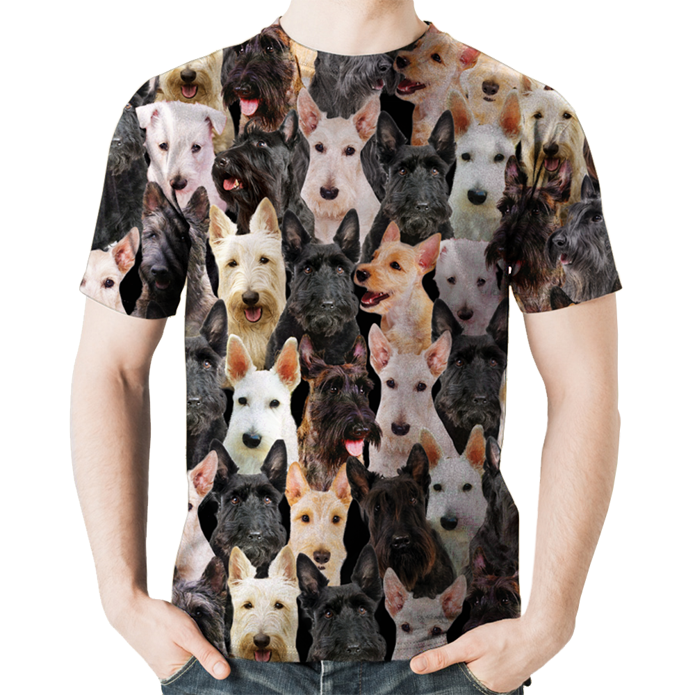 Sie werden einen Haufen schottischer Terrier haben - T-Shirt V1